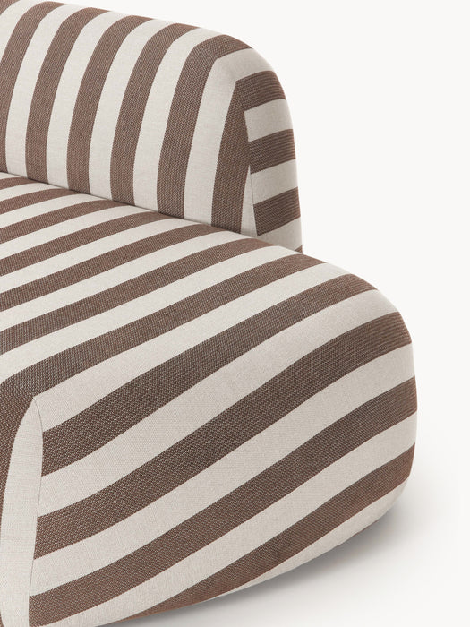 XL Modular Striped Corner Sofa Wolke