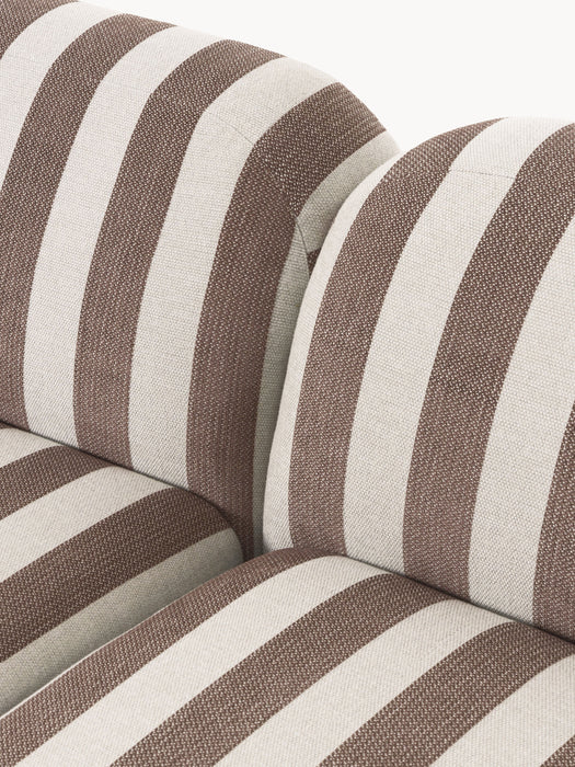 XL Modular Striped Corner Sofa Wolke