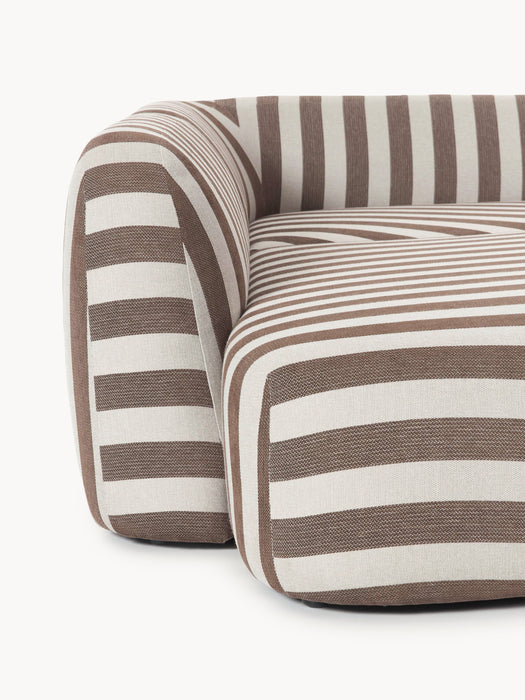 XL Modular Striped Corner Sofa Wolke