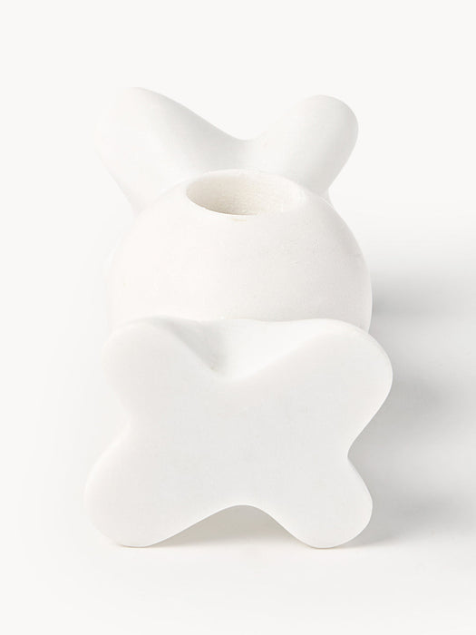 Lexy Marble Candle Holder, Set of 2