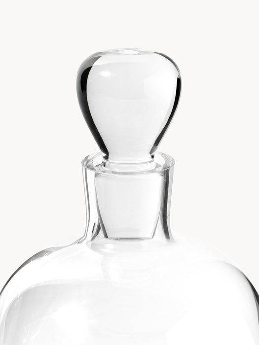 Mouth-Blown Decanter Pedro with Tumblers Set of 3