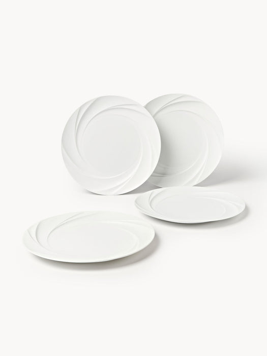 Adonis Porcelain Dinner Plates, Set of 4