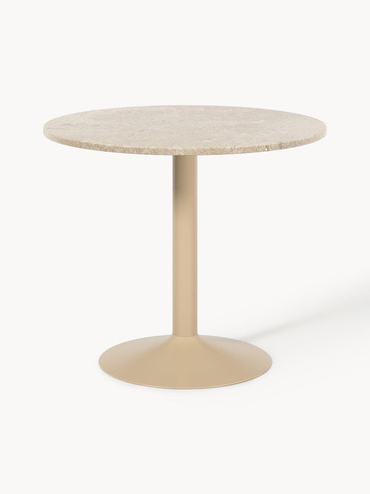 Miley Round Marble Dining Table, Ã 90 cm