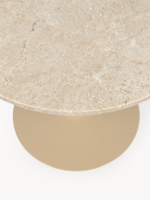 Miley Round Marble Dining Table, Ã 90 cm
