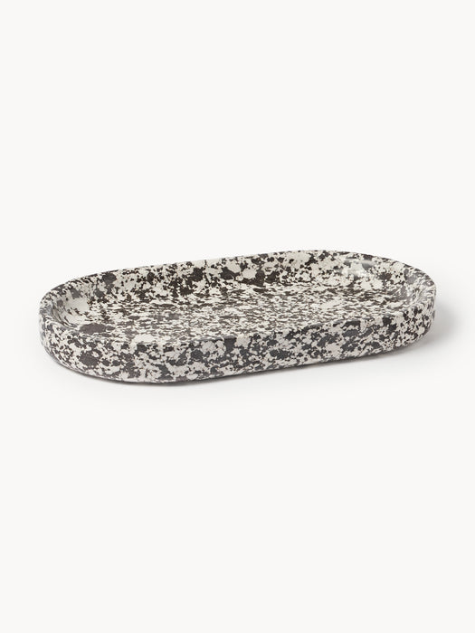 Engineered Marble Serving Platter Elara W 38 cm