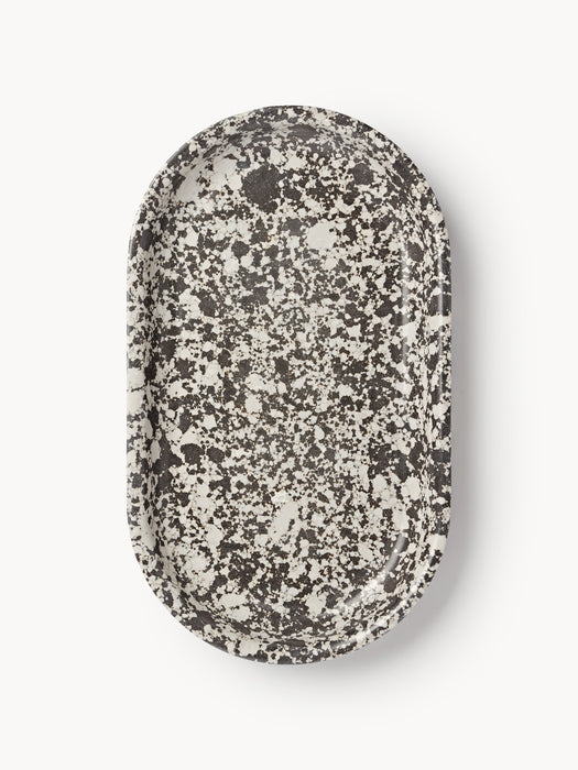 Engineered Marble Serving Platter Elara W 38 cm