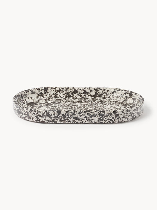 Engineered Marble Serving Platter Elara W 38 cm