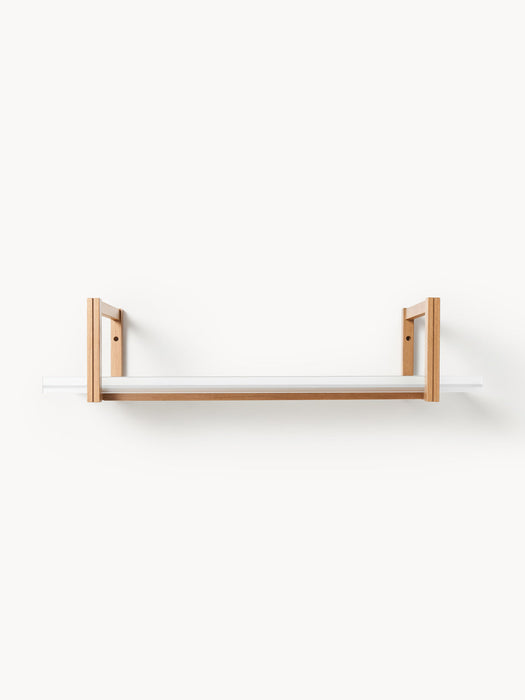 Alex Oak Shelf with Glass Shelves