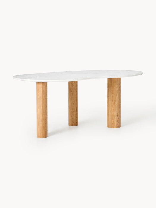 Naruto Organic-Shaped Marble Dining Table, in various sizes