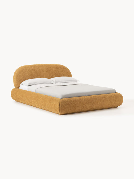 Upholstered Teddy Boucl Bed Alba