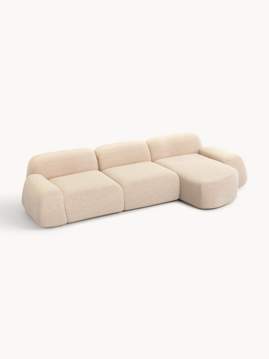 Wolke Modular Bouclé Corner Sofa (4-seater)
