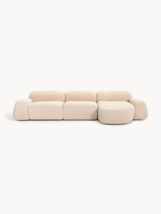 Modular Boucl Corner Sofa Wolke 4-seater