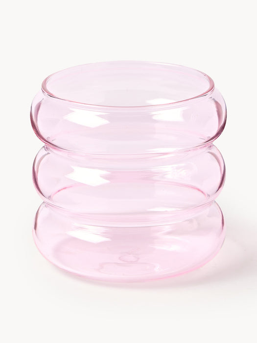 Small Mouth-Blown Borosilicate Tumblers Bubbly Set of 4