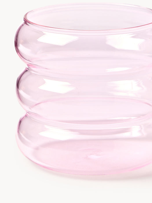 Small Mouth-Blown Borosilicate Tumblers Bubbly Set of 4
