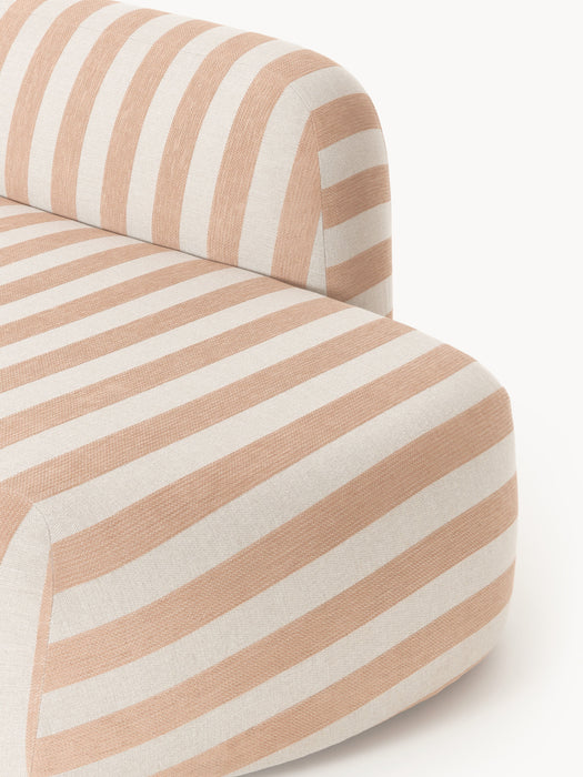 XL Modular Striped Corner Sofa Wolke