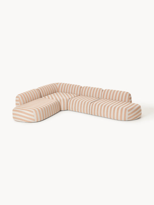 Wolke XL Modular Striped Corner Sofa