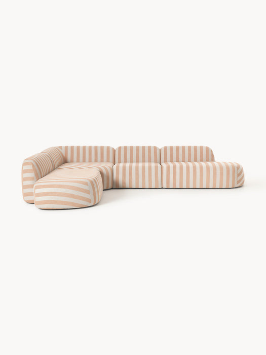 Wolke XL Modular Striped Corner Sofa
