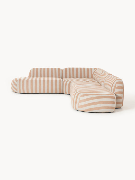 Wolke XL Modular Striped Corner Sofa