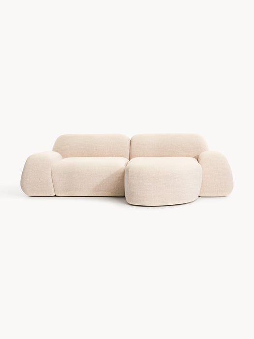 Modular Boucl Corner Sofa Wolke 3-seater