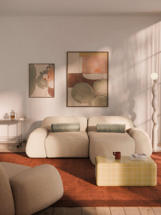 Wolke Modular Bouclé Corner Sofa (3-seater)