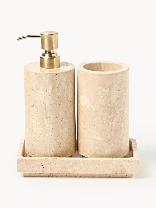 Travertine Soap Dish Susan