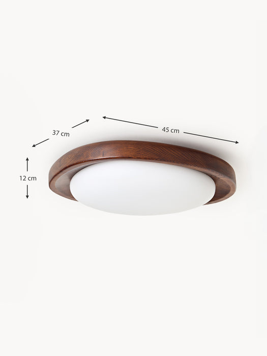 Ceiling Lamp Matthew with Ash Wood Frame