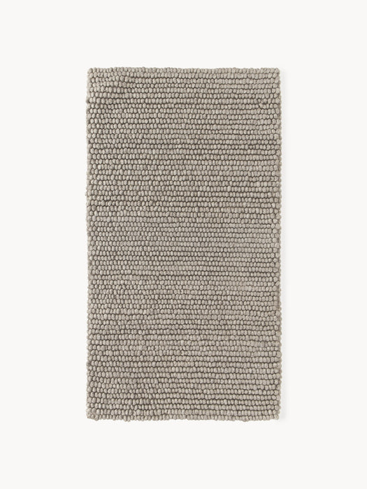 Hand-Woven Wool Rug Pebble