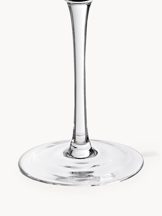 Aleo Mouth-Blown Martini Glasses with Gold Rim, Set of 4