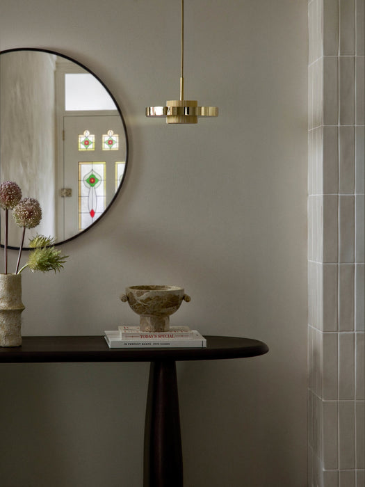 LED Pendant Light Elna with Rippled Base