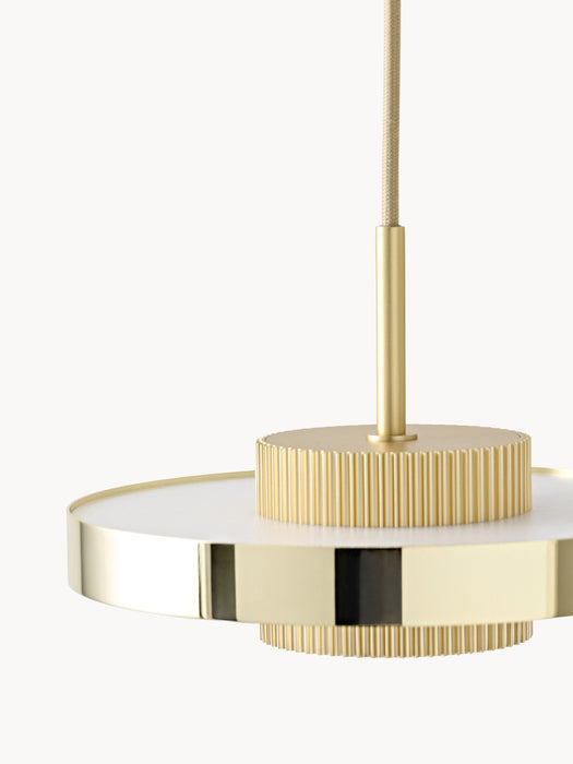 LED Pendant Light Elna with Rippled Base