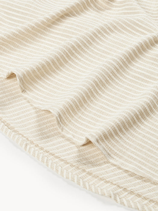 Perry Striped Round Tablecloth