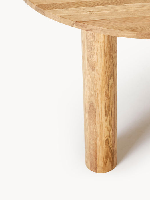 Naruto Organic-Shaped Oak Wood Dining Table, in various sizes