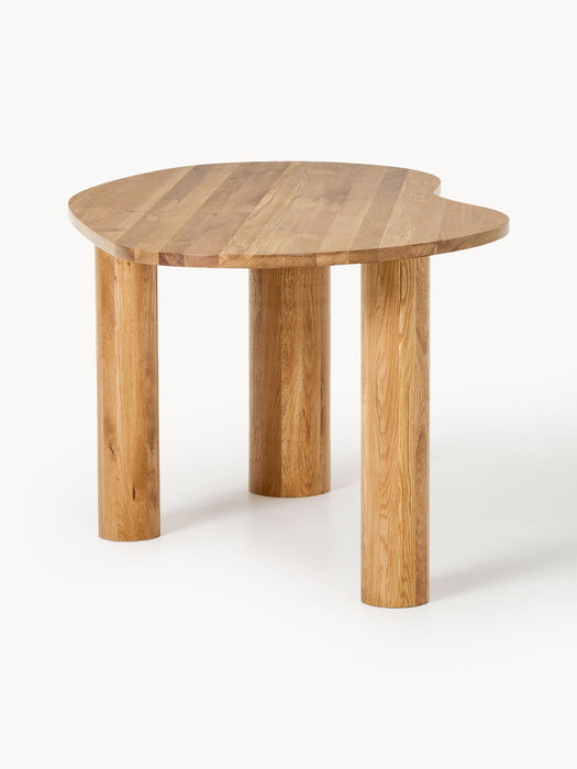 Naruto Organic-Shaped Oak Wood Dining Table, in various sizes