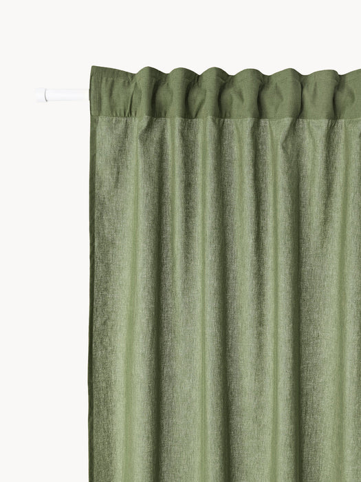 Sari Light-Filtering Multi-Band Curtains, Set of 2, W 140 cm