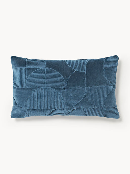Verina Embroidered Cushion Cover with Geometric Pattern