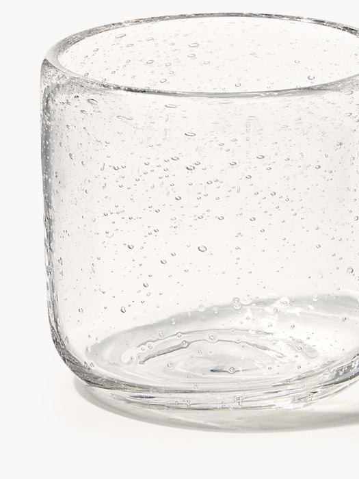 Mouth-Blown Tumblers Hippolyte with Air Bubbles Set of 4