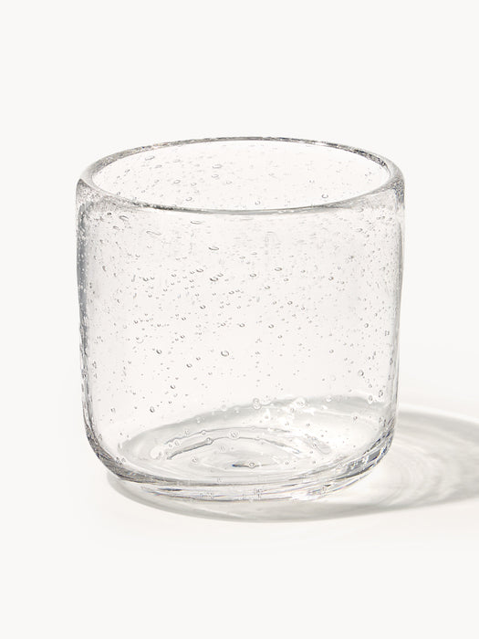 Mouth-Blown Tumblers Hippolyte with Air Bubbles Set of 4