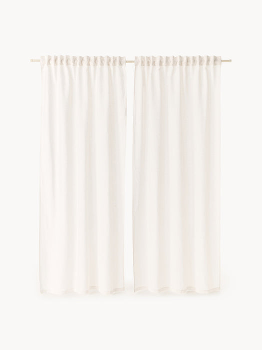 Sari Light-Filtering Multi-Band Curtains, Set of 2, W 140 cm