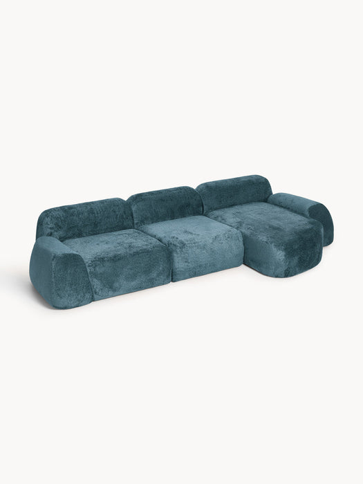 Wolke Modular Teddy Bouclé Corner Sofa (4-seater)