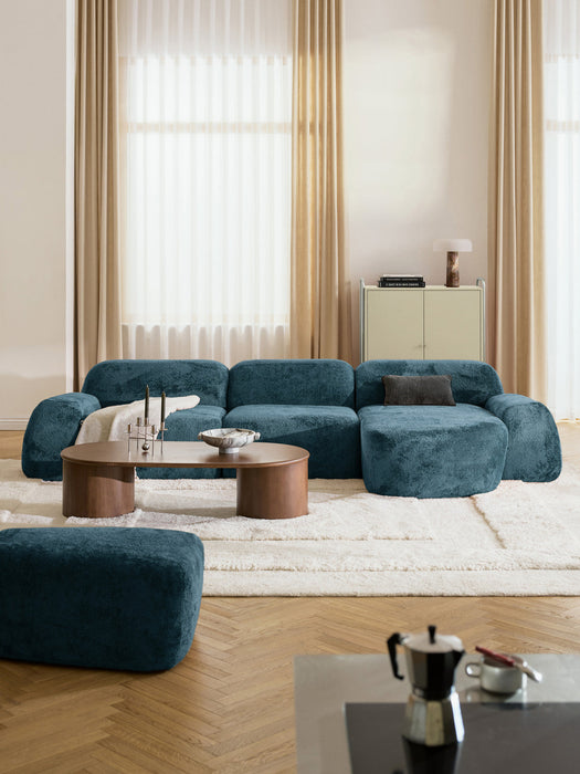 Wolke Modular Teddy Bouclé Corner Sofa (4-seater)