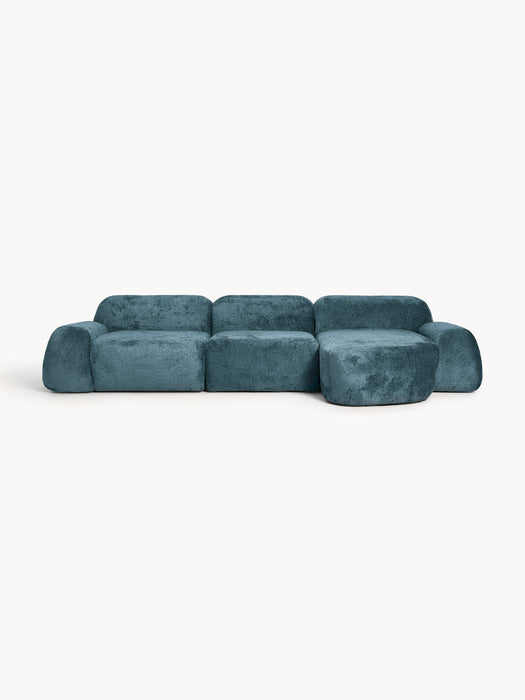 Wolke Modular Teddy Bouclé Corner Sofa (4-seater)