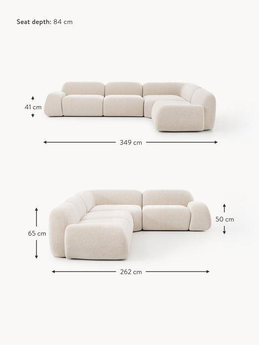 Modular Corner Sofa Wolke 4-seater