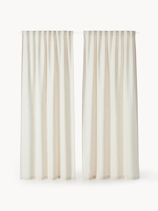 Pavla Opaque Multi-Band Curtains, Set of 2, W 140 cm