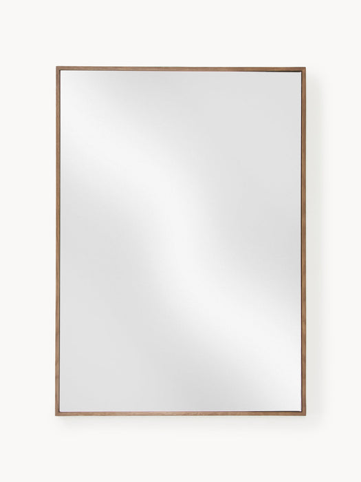 Avery Wall Mirror with Oak Wood Frame