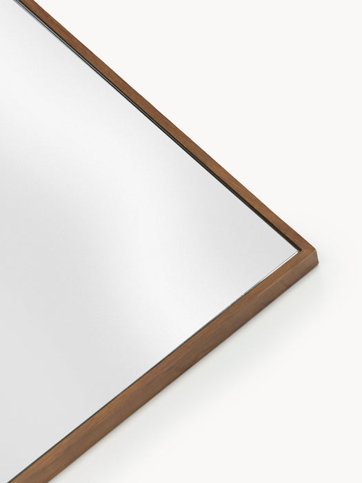 Avery Wall Mirror with Oak Wood Frame