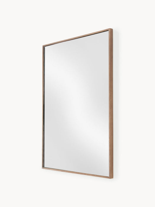 Avery Wall Mirror with Oak Wood Frame