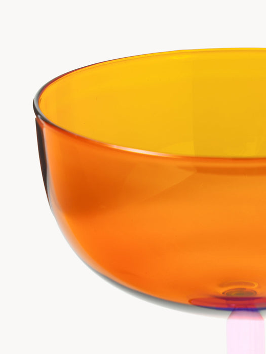 Karisa Mouth-Blown Borosilicate Champagne Coupes, Set of 4