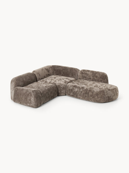 Wolke Modular Teddy BouclÃ© Corner Sofa (4-seater)