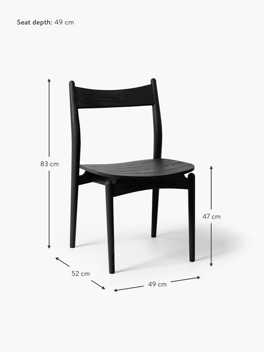Ash Wood Dining Chair Koa