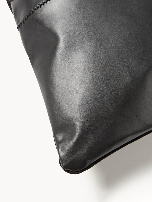 Handmade Leather Cushion Cover Raven